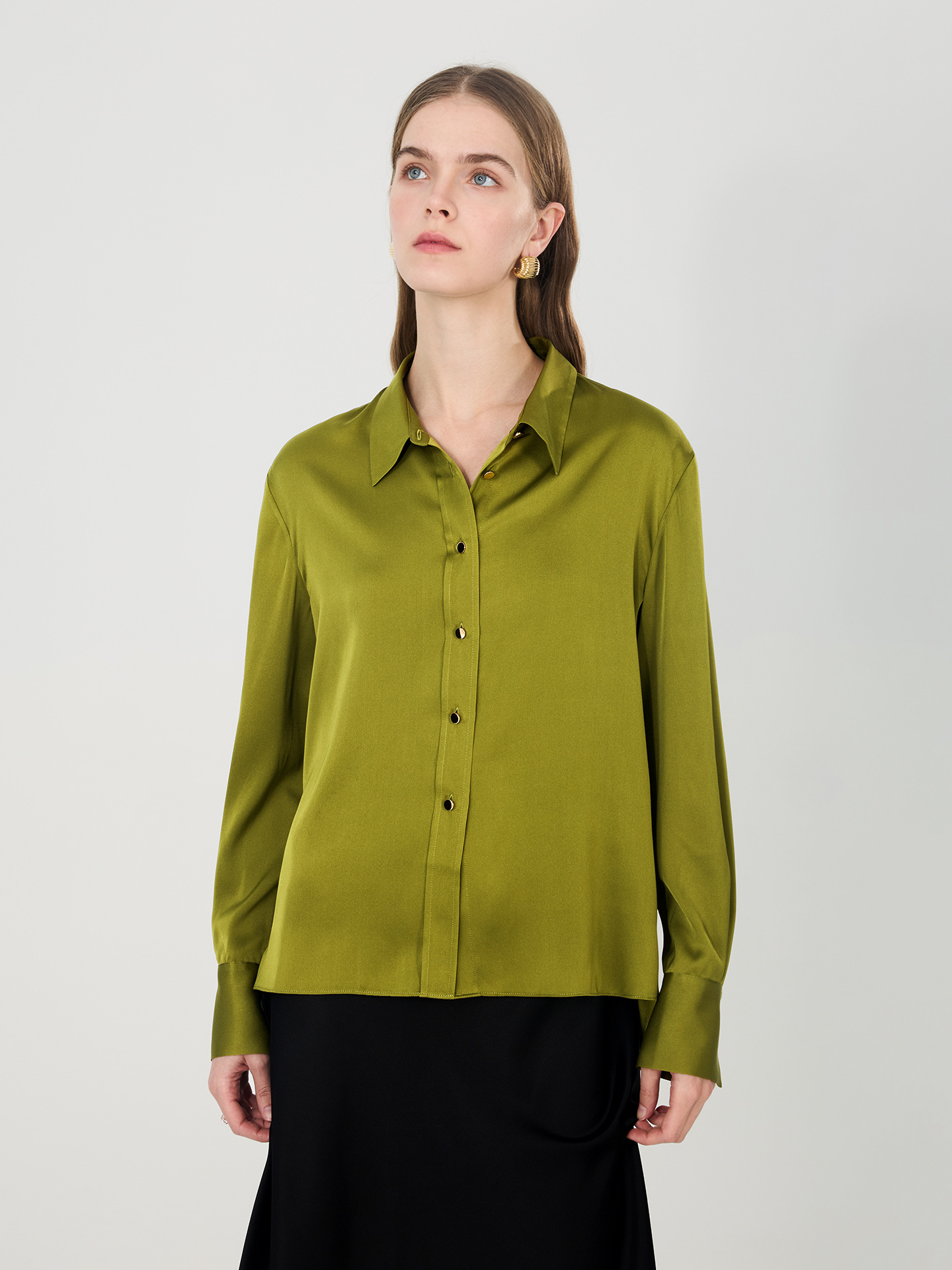 Women Formal Blouses For Evening Wear - Nouvelle chemise en soie de mûrier