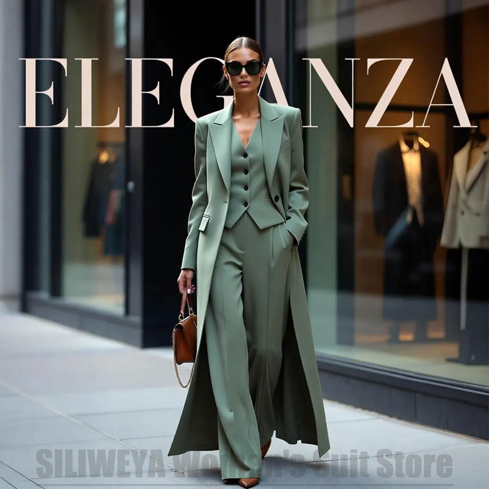 Women Formal Wear Vest - Ensemble tailleur chic pour femme, trois