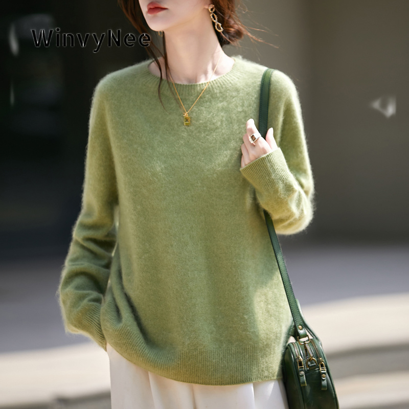 Cashmere Sweater Formal - WinvyNee vêtements pour femmes laine brossée
