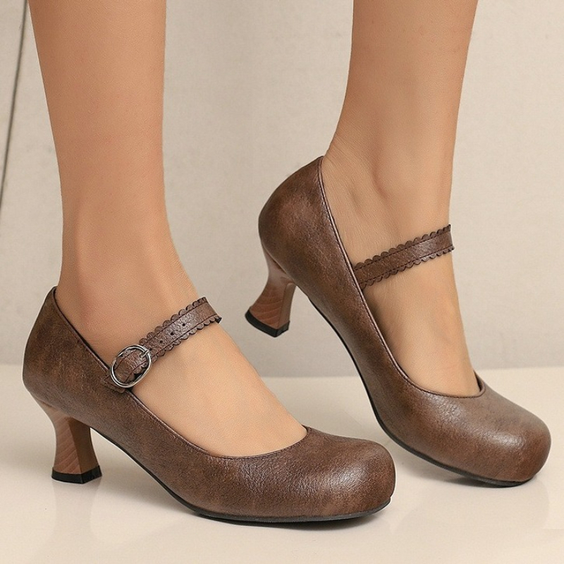 Women Formal Wear Heels - Chaussures Mary Jane rétro pour femmes,