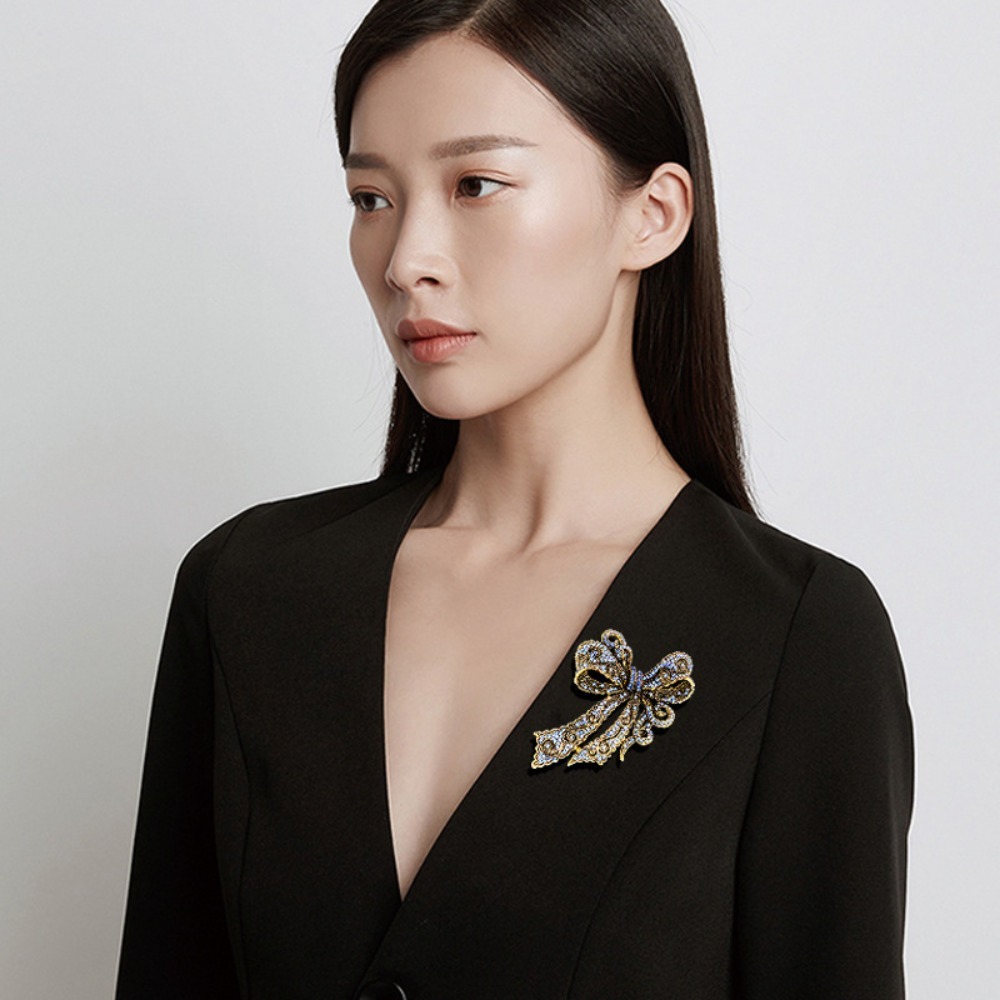 Formal Wear Jewelry For Women - Broche vintage en forme de nœud,