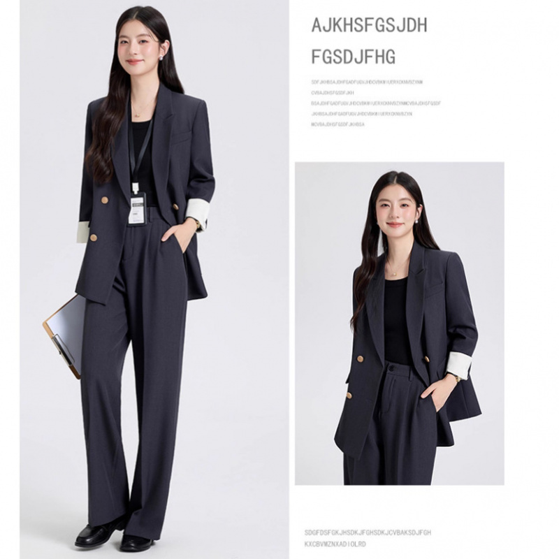 Women Formal Wear Interview - Ensemble tailleur femme printemps-automne, tenue professionnelle