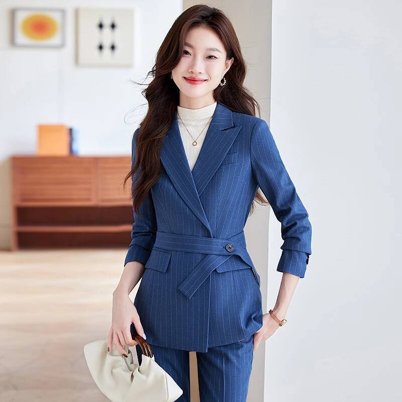 Women Formal Wear Interview - Tissé de haute qualité élégant rayé