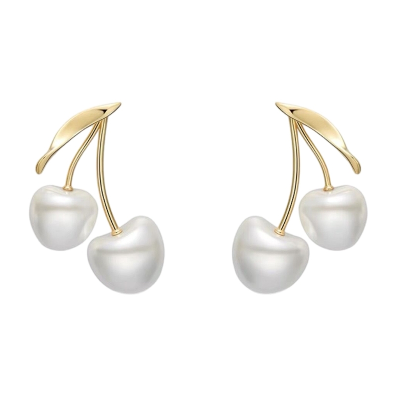 Formal Wear Jewelry For Women - Boucles d'oreilles en perles fleurs cerisier,