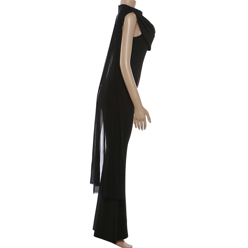 Combinaison noire sexy sans ma - Women'S Formal Jumpsuit Evening Wear avis et prix
