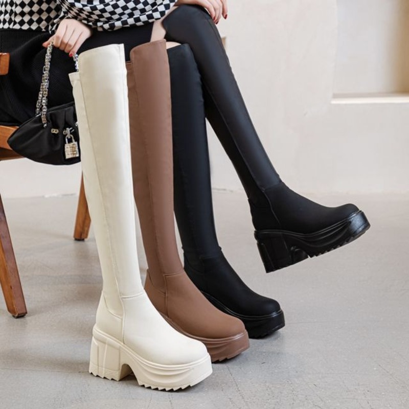 Bottes à talons larges et seme - Formal Wear Women Us avis et prix