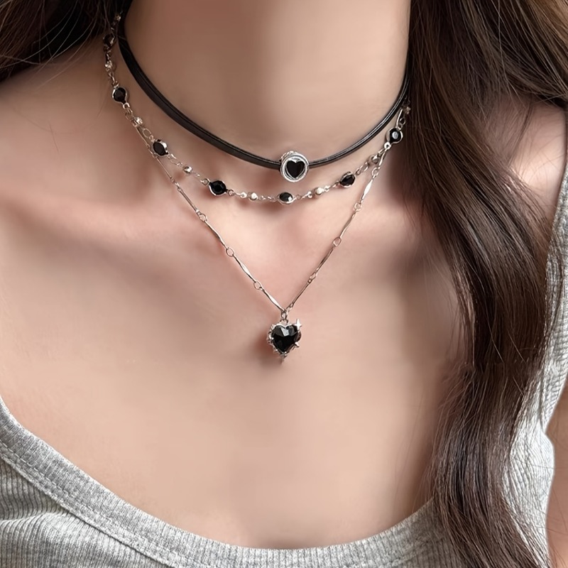 Collier gothique superposé en  - Formal Wear Jewelry For Women avis et prix