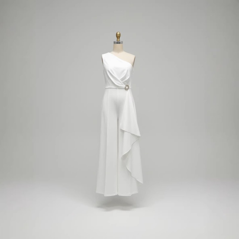 Combinaison élégante blanche a - Women'S Formal Jumpsuit Evening Wear avis et prix