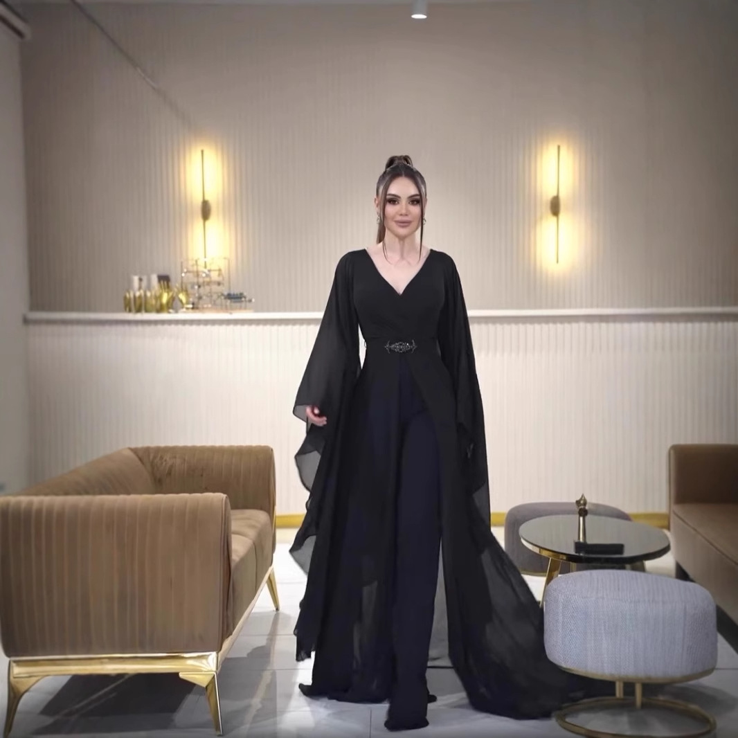 Arabie noir femmes combinaison - Women'S Formal Jumpsuit Evening Wear avis et prix