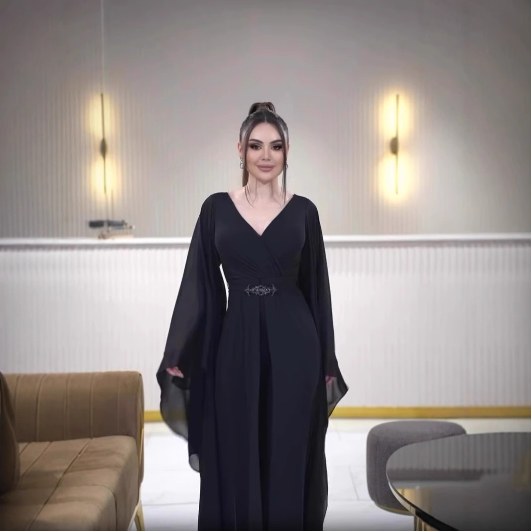Arabie noir femmes combinaison - Women'S Formal Jumpsuit Evening Wear avis et prix