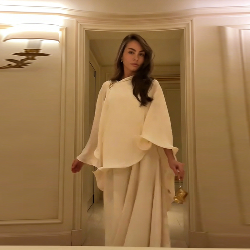 Ensemble Robe et Châle Élégant - Formal Wear Women Us avis et prix