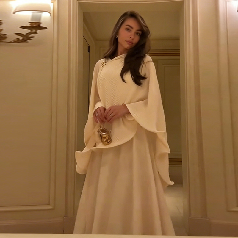 Ensemble Robe et Châle Élégant - Formal Wear Women Us avis et prix