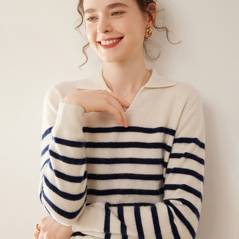WinvyNee – pull rayé en laine  - Cashmere Sweater Formal avis et prix