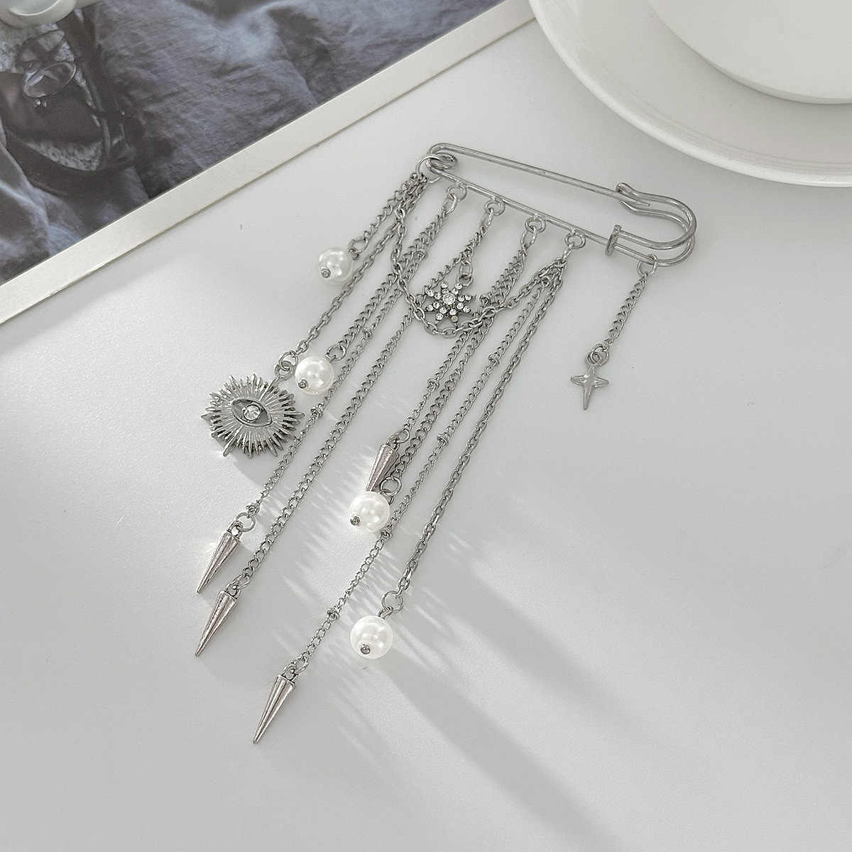 Broche en Imitation de perles, - Formal Wear Jewelry For Women avis et prix