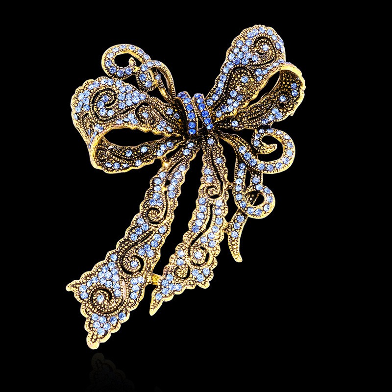 Broche vintage en forme de nœu - Formal Wear Jewelry For Women avis et prix