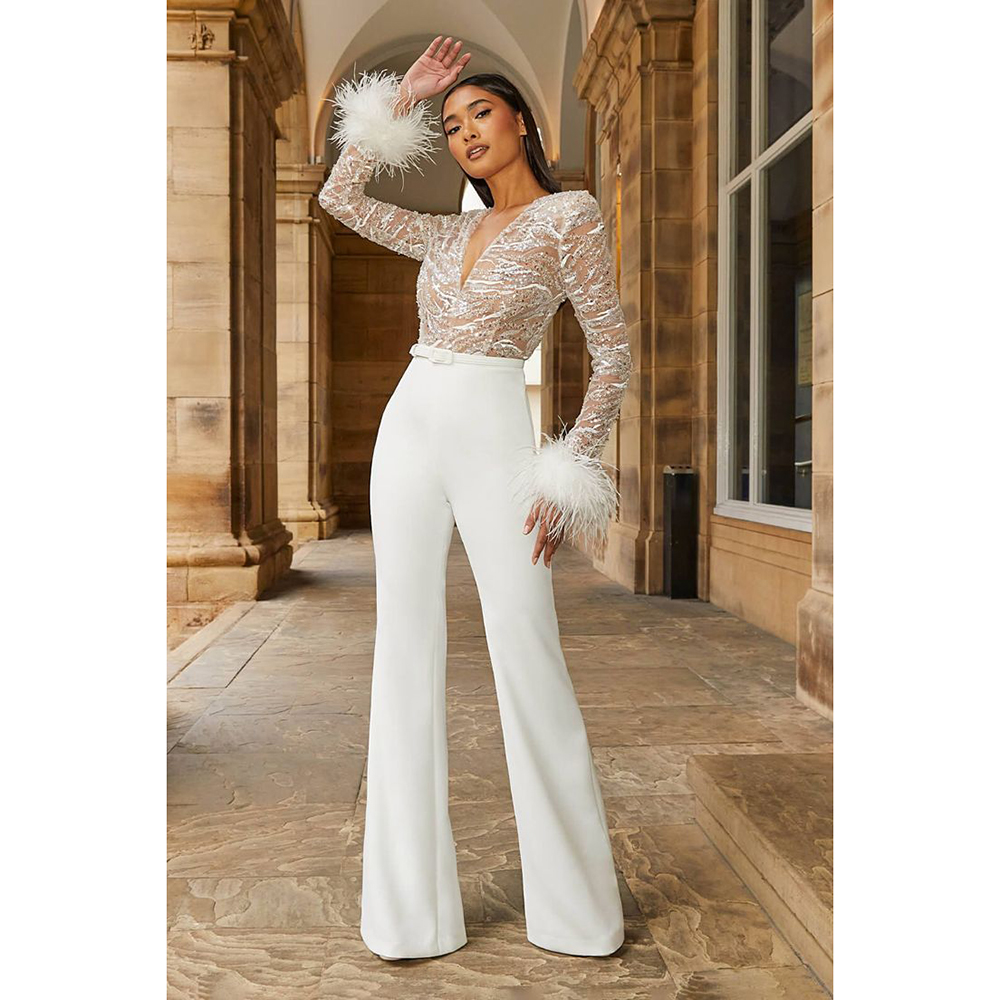 Combinaisons de robe de soirée - Women'S Formal Jumpsuit Evening Wear avis et prix