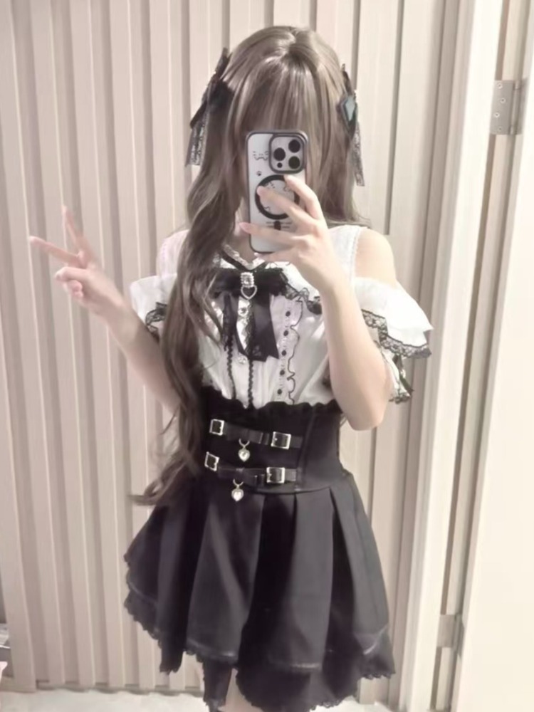 Chemise Lolita japonaise à vol - Women Formal Blouses For Evening Wear avis et prix