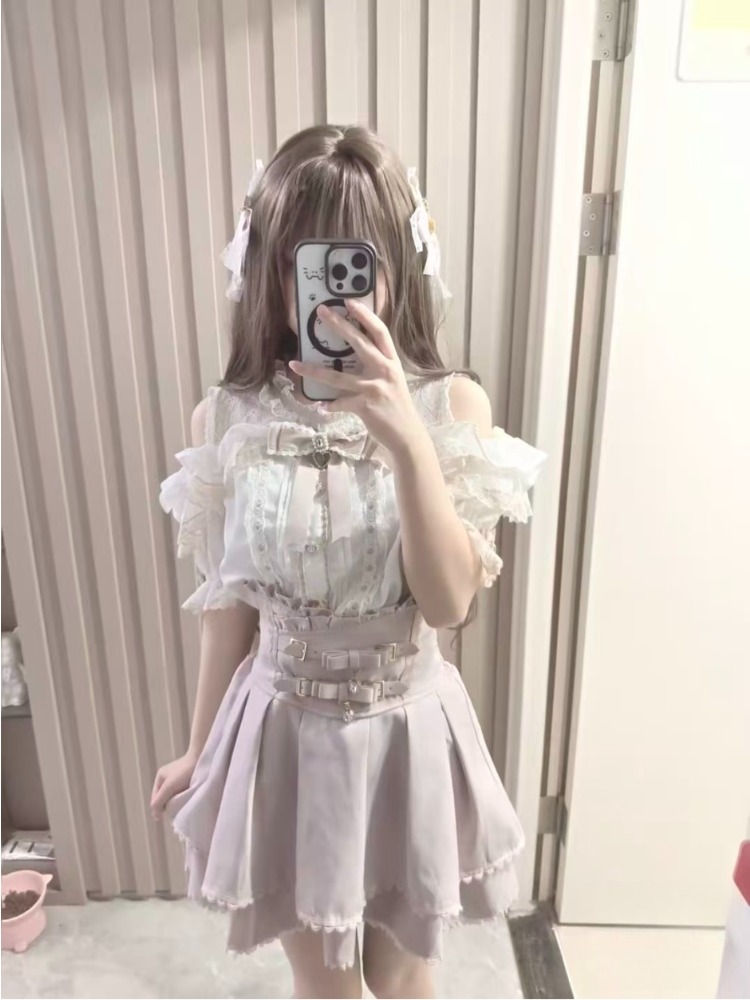 Chemise Lolita japonaise à vol - Women Formal Blouses For Evening Wear avis et prix
