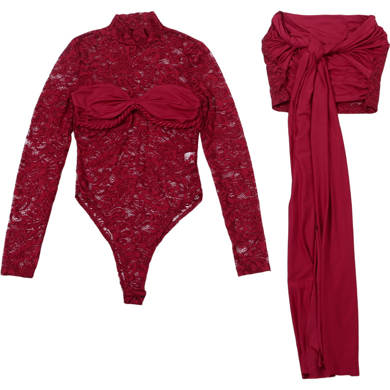 Robe de bal en dentelle bordea - Women'S Formal Jumpsuit Evening Wear avis et prix