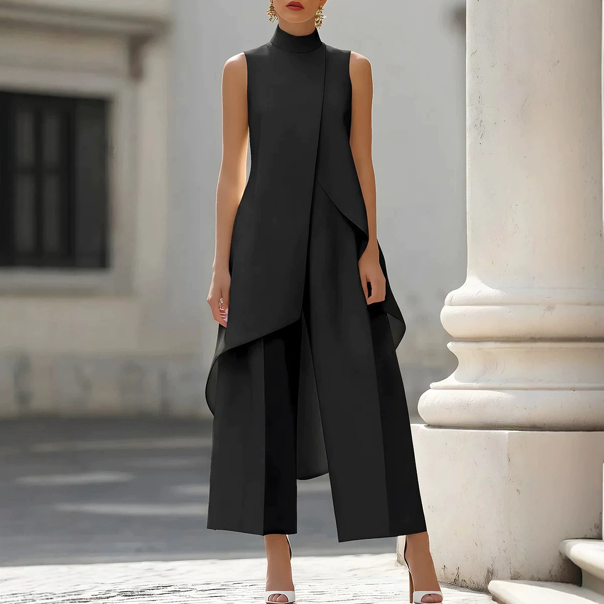 Combinaison asymétrique sans m - Women'S Formal Jumpsuit Evening Wear avis et prix