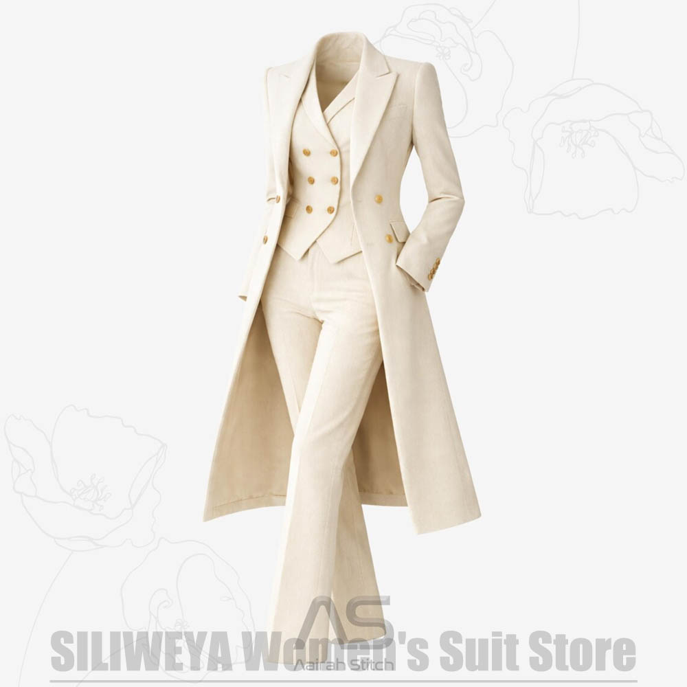 Costume 3 Pièces Femme Élégant - Women Formal Wear Vest avis et prix