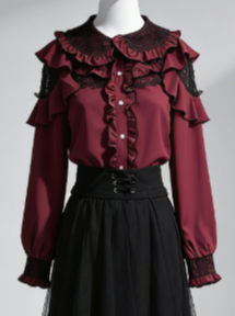 Chemisier Kawaii Harajuku JK p - Women Formal Blouses For Evening Wear avis et prix
