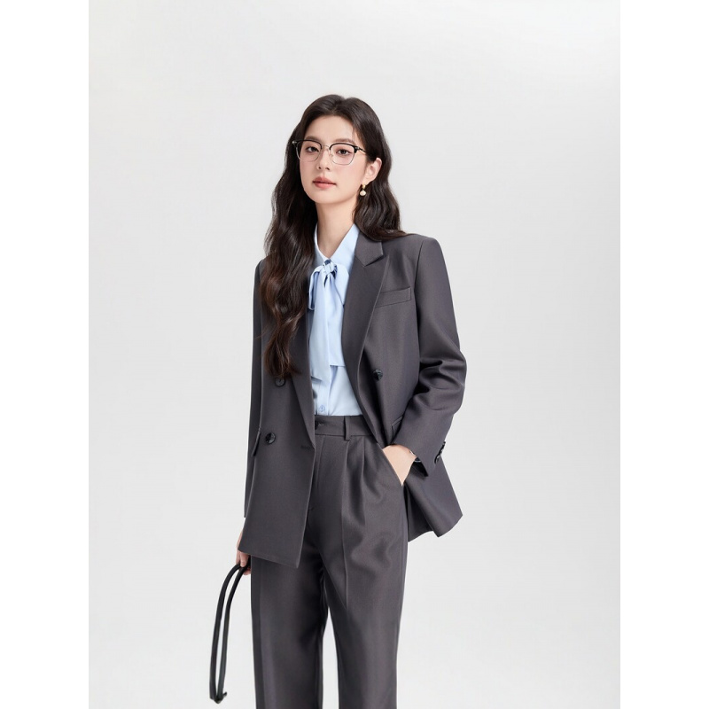 Costume d'affaires croisé bleu - Women Formal Wear Interview avis et prix