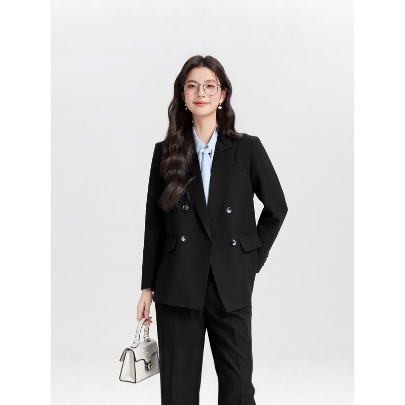 Costume d'affaires croisé bleu - Women Formal Wear Interview avis et prix