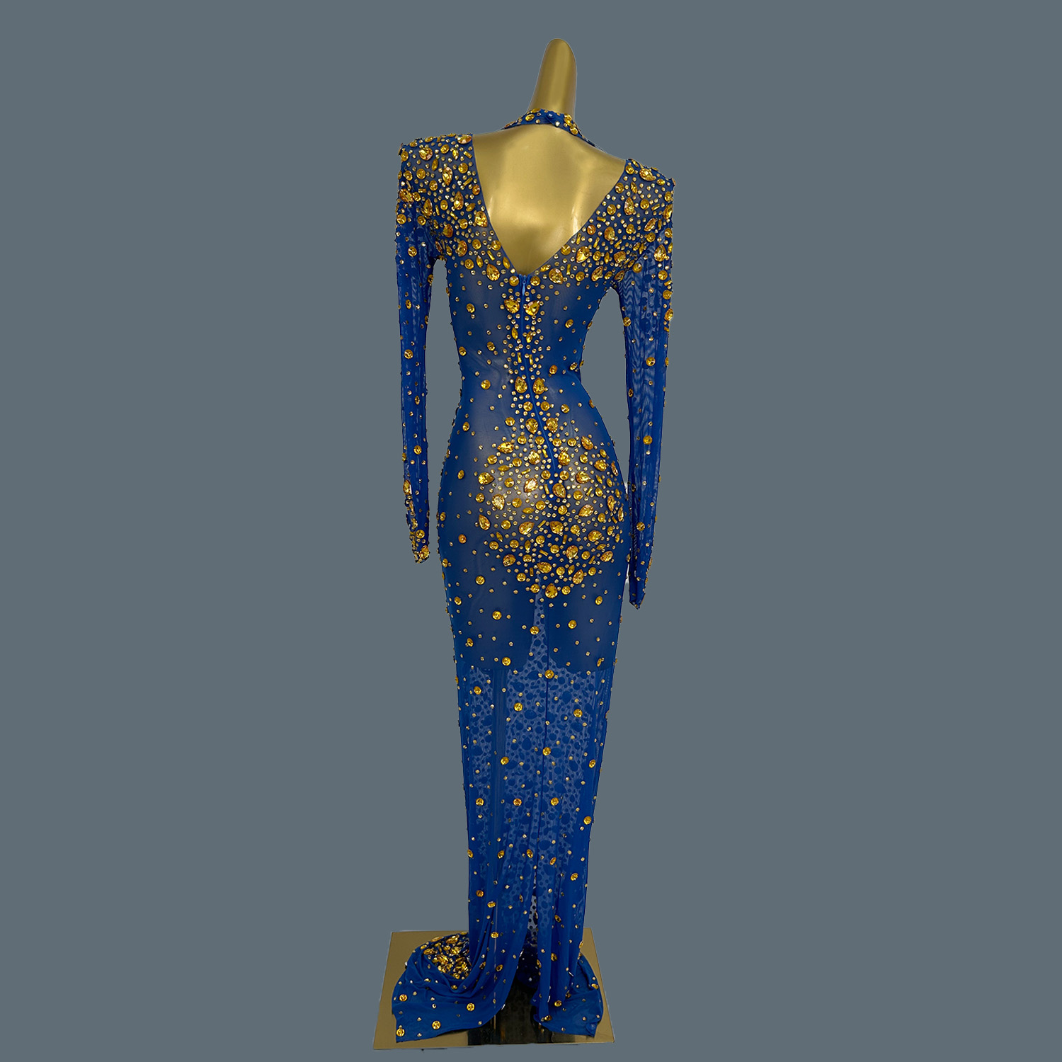 Robe longue élégante en maille - Women'S Formal Dinner Wear avis et prix