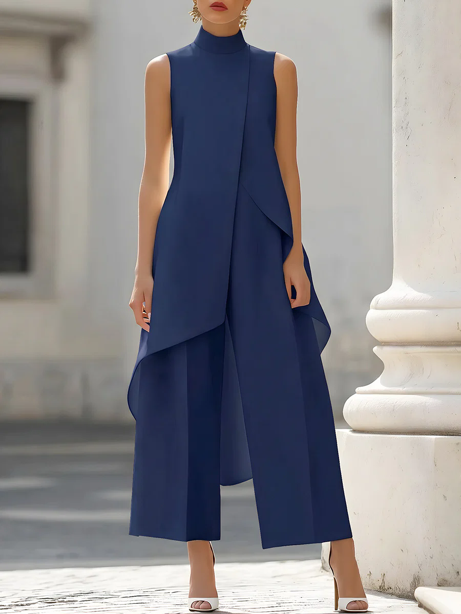 Combinaison sans manches à col - Women'S Formal Jumpsuit Evening Wear avis et prix