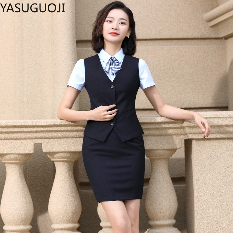 YASUGUOJI-Vêtements de travail - Women Formal Wear Vest avis et prix