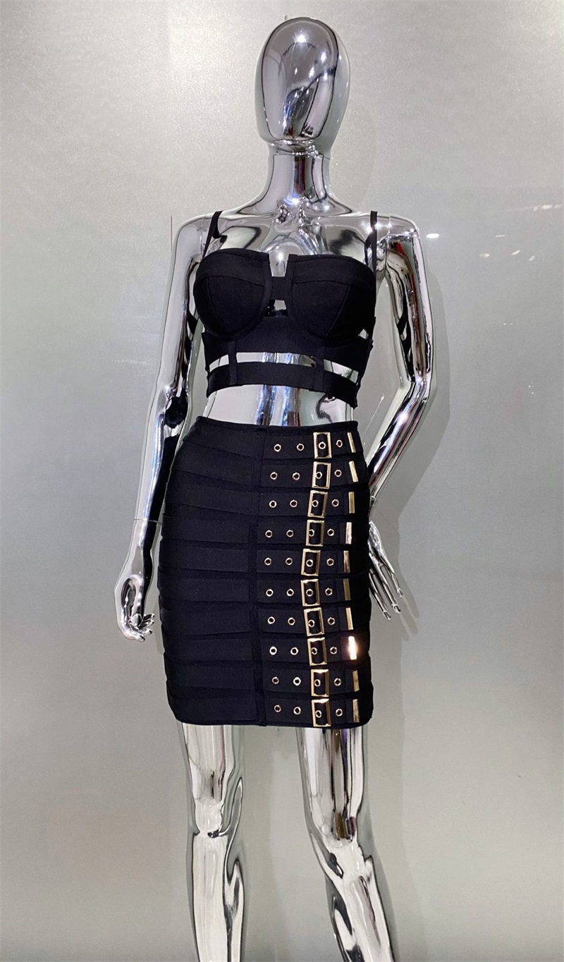 Robe de bal à bandes noire et  - Women'S Formal Evening Wear Tops avis et prix