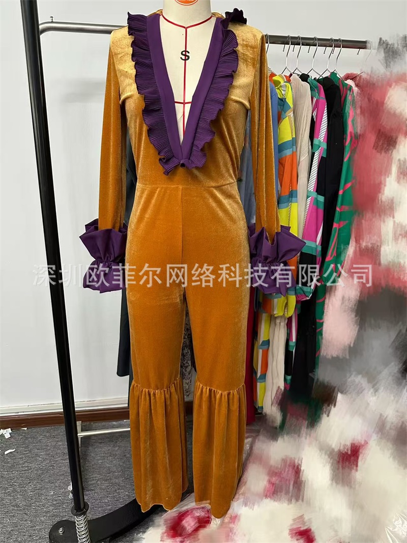 Combinaison Femme en Velours J - Women'S Formal Jumpsuit Evening Wear avis et prix